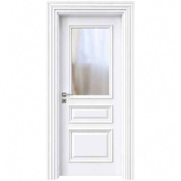 BY-5007V Porte intérieure Laqué Vitrée
